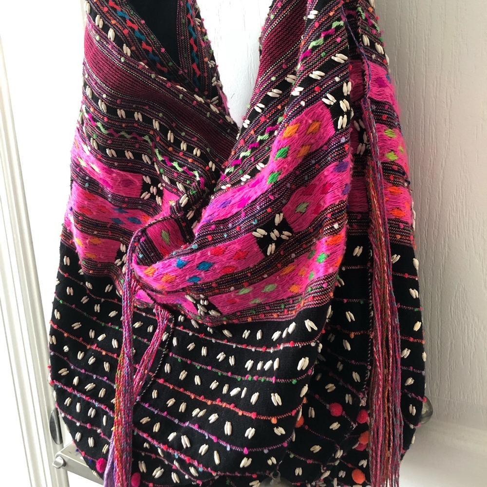 Large Slouchy Boho Tote Bag With Shell Details. - image 1